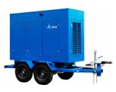 ТСС ЭД-16-Т400-2РПМ5 в погодозащитном кожухе на прицепе с АВР